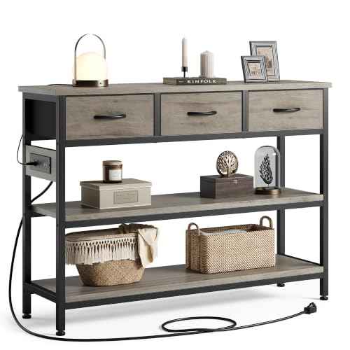 Entryway Table with Outlets