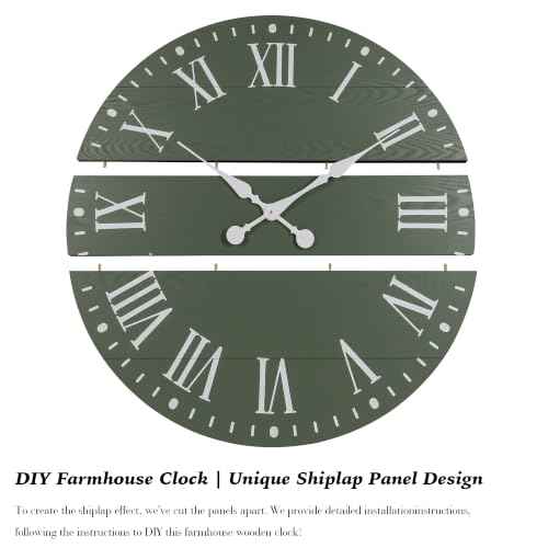 Large Wall Clock with Roman Numeral