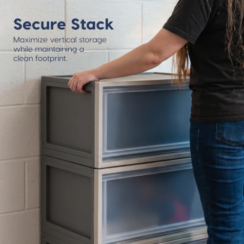 53 Qt Stackable Storage Bins (3 Count)