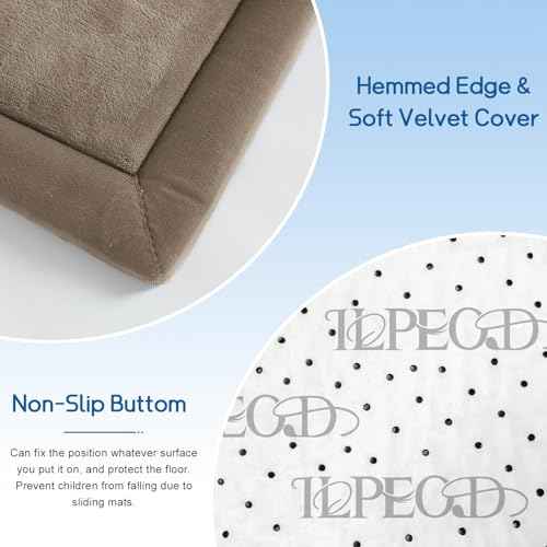 Baby Play Mat for Floor Nursery Rug Muscle Mat Area Rug Playroom Rug 74"x50" Playpen Mat Elastic Foam 1.3" Thick Crawling Mat for Babies