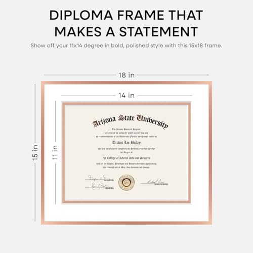 15x18 Rose Diploma Frame (2 Count)