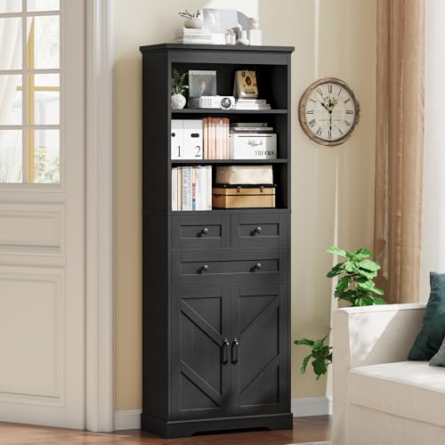 70" Tall Bathroom Storage Cabinet