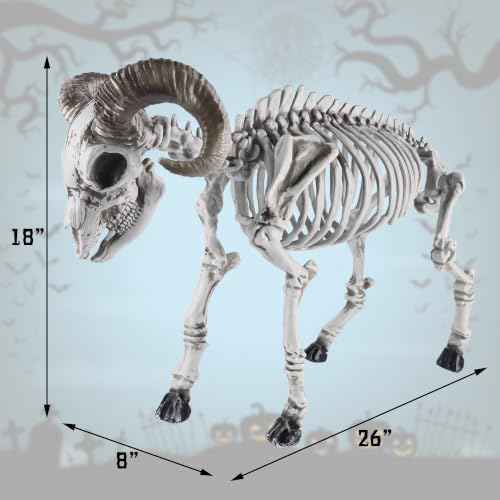 Halloween Skeleton Goat Decorations