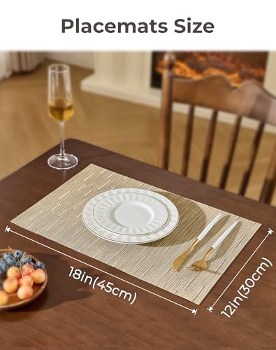 Light Brown Placemats Set of 8 (8 Count)