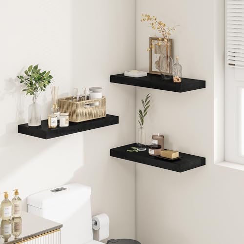 Deep Floating Shelves for Wall 16x12” Set of 2 (2 Count)