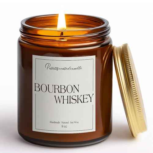 Bourbon Whiskey Scented Candle for Home (14 Ounce)