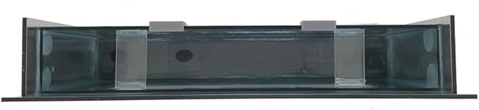 Aussie Aquariums AA-MINIVIEW-BSILVER 2.0 Wall Mounted Aquarium, Brushed Silver