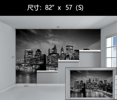 Black New York City Wallpaper Mural Peel and Stick for Bedroom