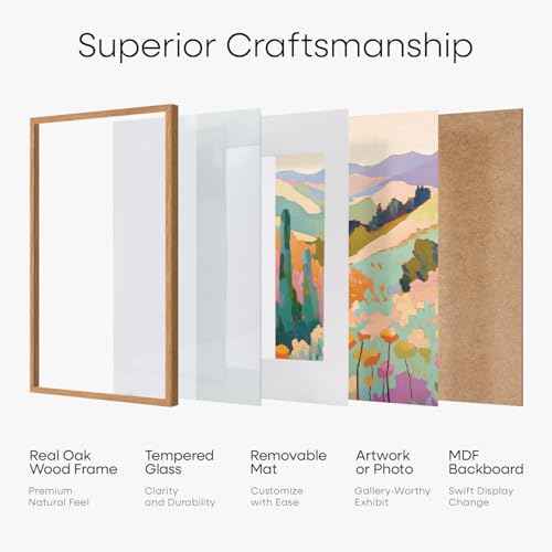 11x18 Natural Oak Diploma Frame (2 Count)