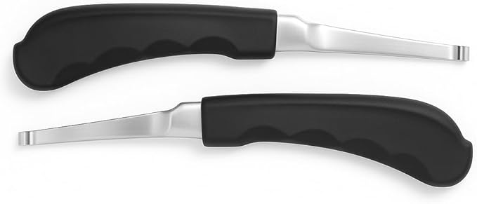 Regular Hoof Knife for Horses – Farrier Tool with Plastic Grip – Hoof Trimming Knife for Equine Care & Veterinary Use (Left Hand)