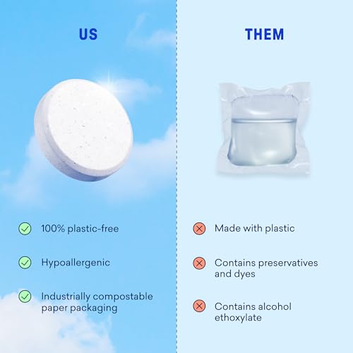 100% Plastic Free Laundry Detergent Tablets Set (61 Count)