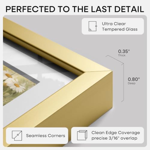 11x11 Gold Picture Frame