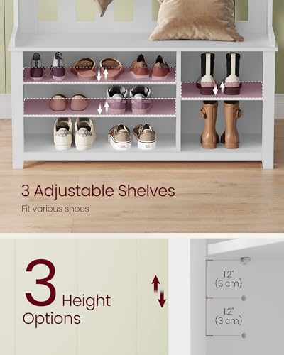 Hall Tree with Bench and Shoe Storage