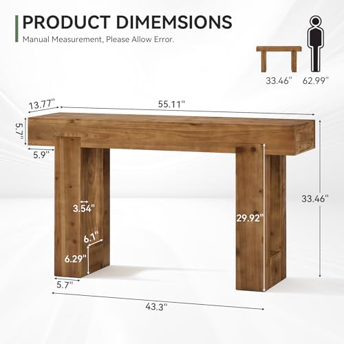 55 Inch Long Console Table