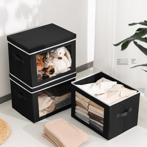 Storage Bins with Lids (4 Count)