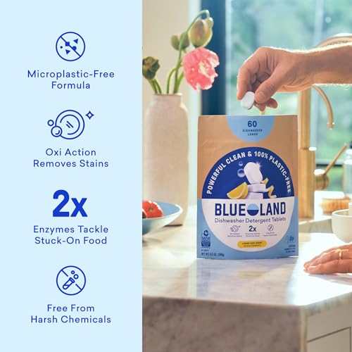 100% Plastic Free Dishwasher Detergent Tablets (120 Count)