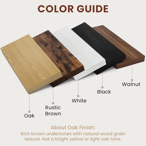 Deep Floating Shelves for Wall 16x12” Set of 2 (2 Count)