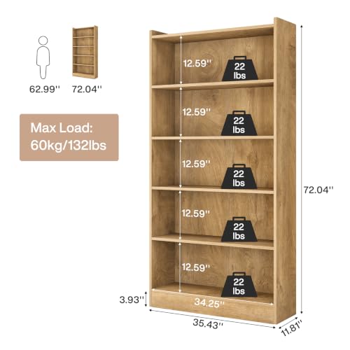 72 inch Tall Bookcase