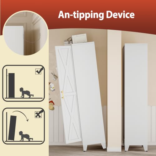 71" H Kitchen Storage Cabinet with Doors