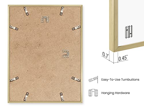 8.5x11 Gold Metal Picture Frames (4 Count)
