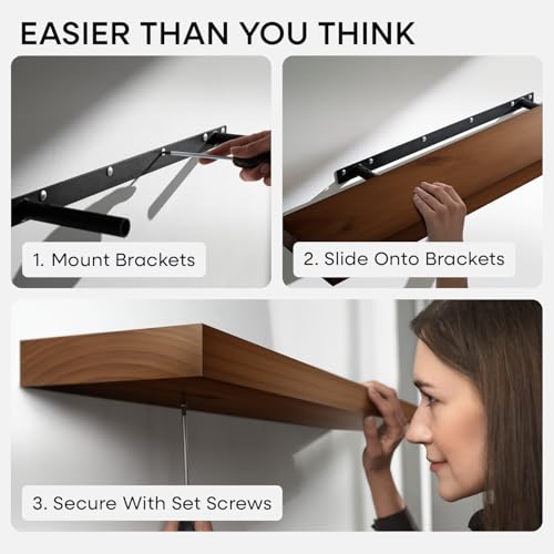 24 Inch Floating Shelves (4 Count)