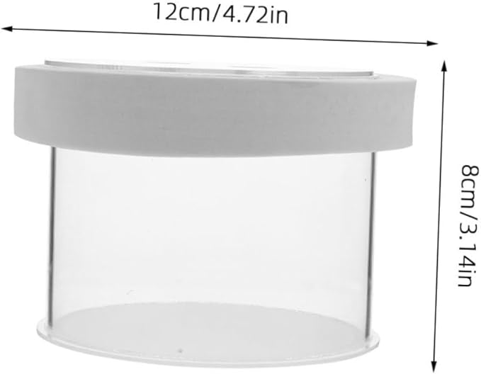 Fish Tank Breeder Box Removable Cover Floating Isolation Tank for Fry and Young Fish Lightweight Acrylic Aquarium Hatching Incubator for