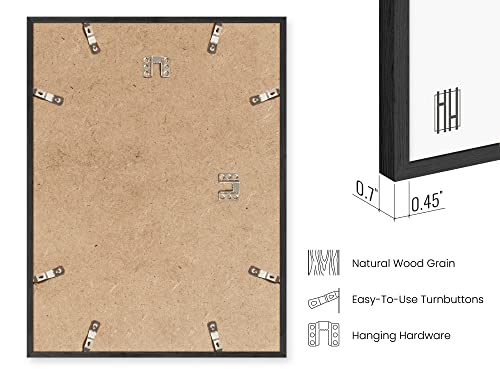 Standalone Black Oak Frames Set of 9 (9 Count)