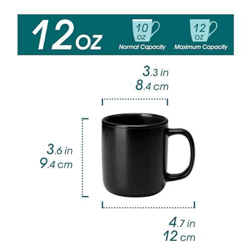 Stoneware Coffee Mugs Set (6 Count)