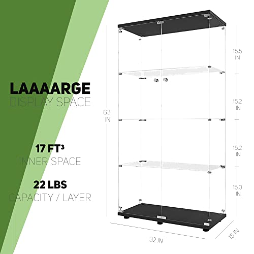 Black Glass Display Cabinet