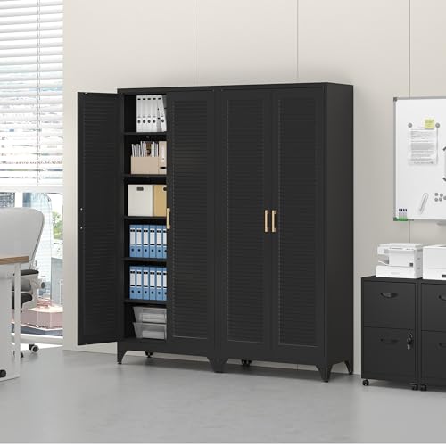 75" Metal Storage Cabinet