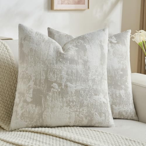 Pack of 2 Faux Cashmere Throw Pillow Covers 22x22 Inch (2 Count)