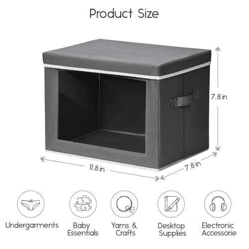 Storage Bins with Lids (4 Count)