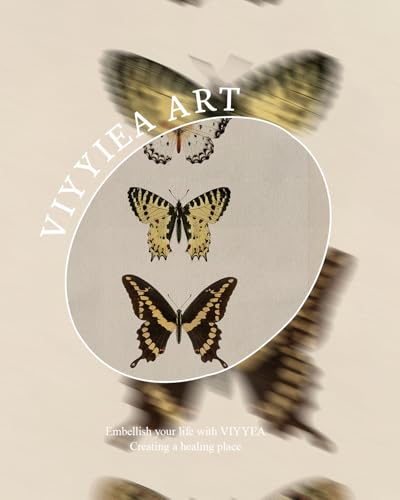 Vintage Gold Framed Butterfly Wall Art (4 Count)