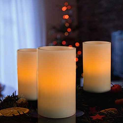 Real Wax Flickering Flameless Candles Battery Operated (2 Count)