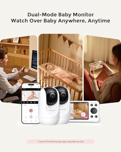 BM04 Smart WiFi Baby Monitor with 2 Cameras