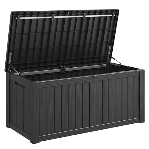 160 Gallon Outdoor Storage Box Waterproof Deck Box for Patio