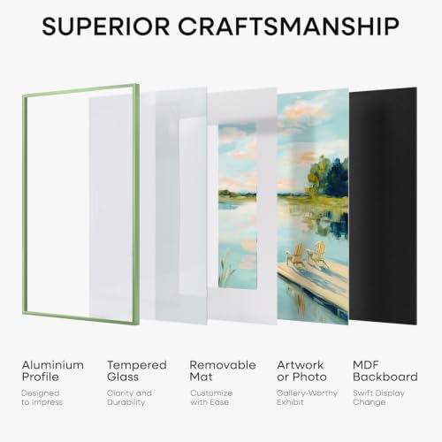 8x8 Green Picture Frame
