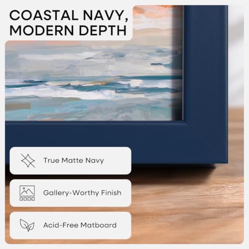 11x11 Blue Picture Frame