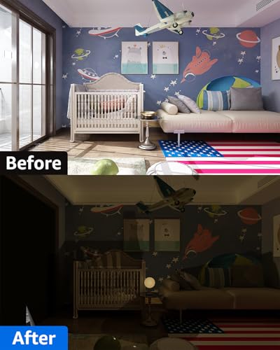 Blackout Curtains Portable 29”x48” No Drill Black Out Window Cover
