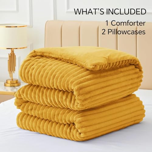 Fleece California King Comforter Set
