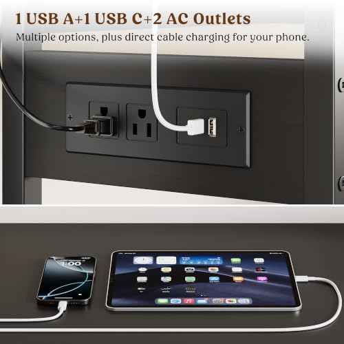 Entryway Table with Outlets