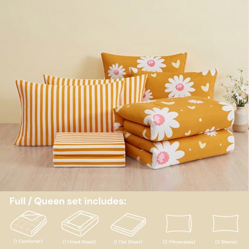 Queen Comforter Set with Sheets for Girls