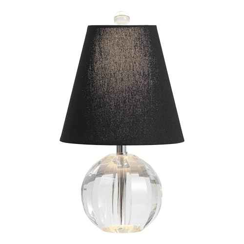 Goddard 16" Crystal Ball Orb Metal LED Table Lamp