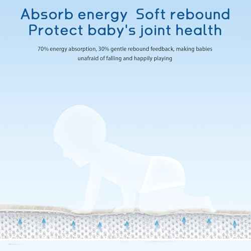 Baby Play Mat for Floor Nursery Rug Muscle Mat Area Rug Playroom Rug 74"x50" Playpen Mat Elastic Foam 1.3" Thick Crawling Mat for Babies