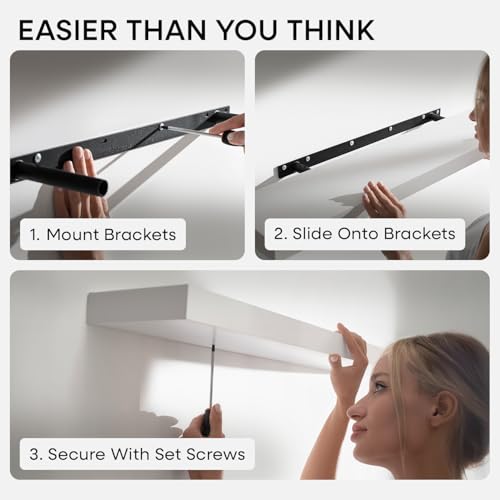 20 Inch Floating Shelves (3 Count)