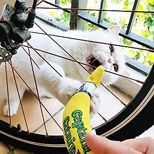 Captain Catnip Cat Banana Toy, Kitten Interactive Toy, Fun Playing Cat Toy, Filled with Organic Catnip for Indoor Cats (2)