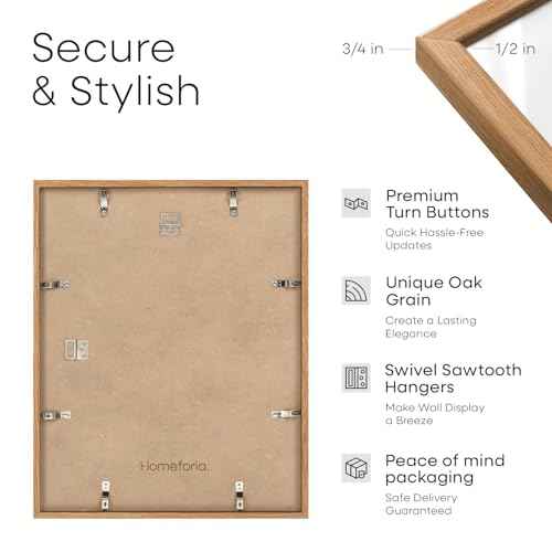 11x18 Natural Oak Diploma Frame (2 Count)