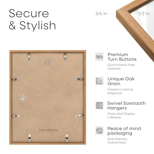 11x18 Natural Oak Diploma Frame