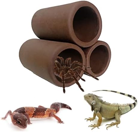 Ceramic Shelters, 2 pcs, Fish Tank Accessories, Fish House, Aquarium Hideout, Swim Holes Aquatic, Aquarium Cave, Ceramic Decoration for Freshwater and Saltwater Fish Tank (Pipes)