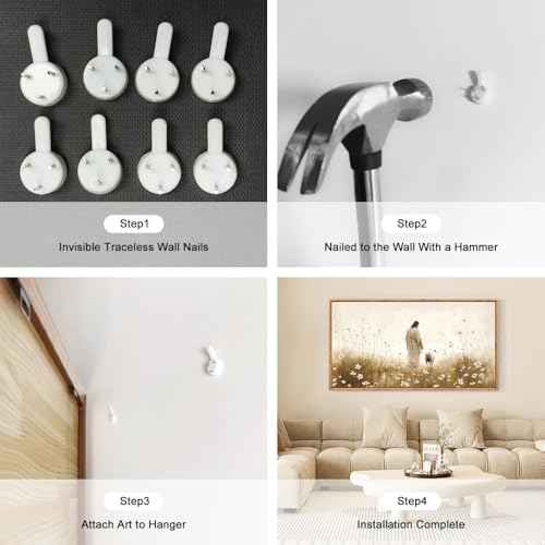 Jesus Artwork Christian decor Lost Sheep large Wall Art Set